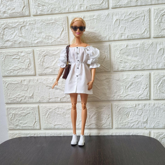 White dress for Barbie