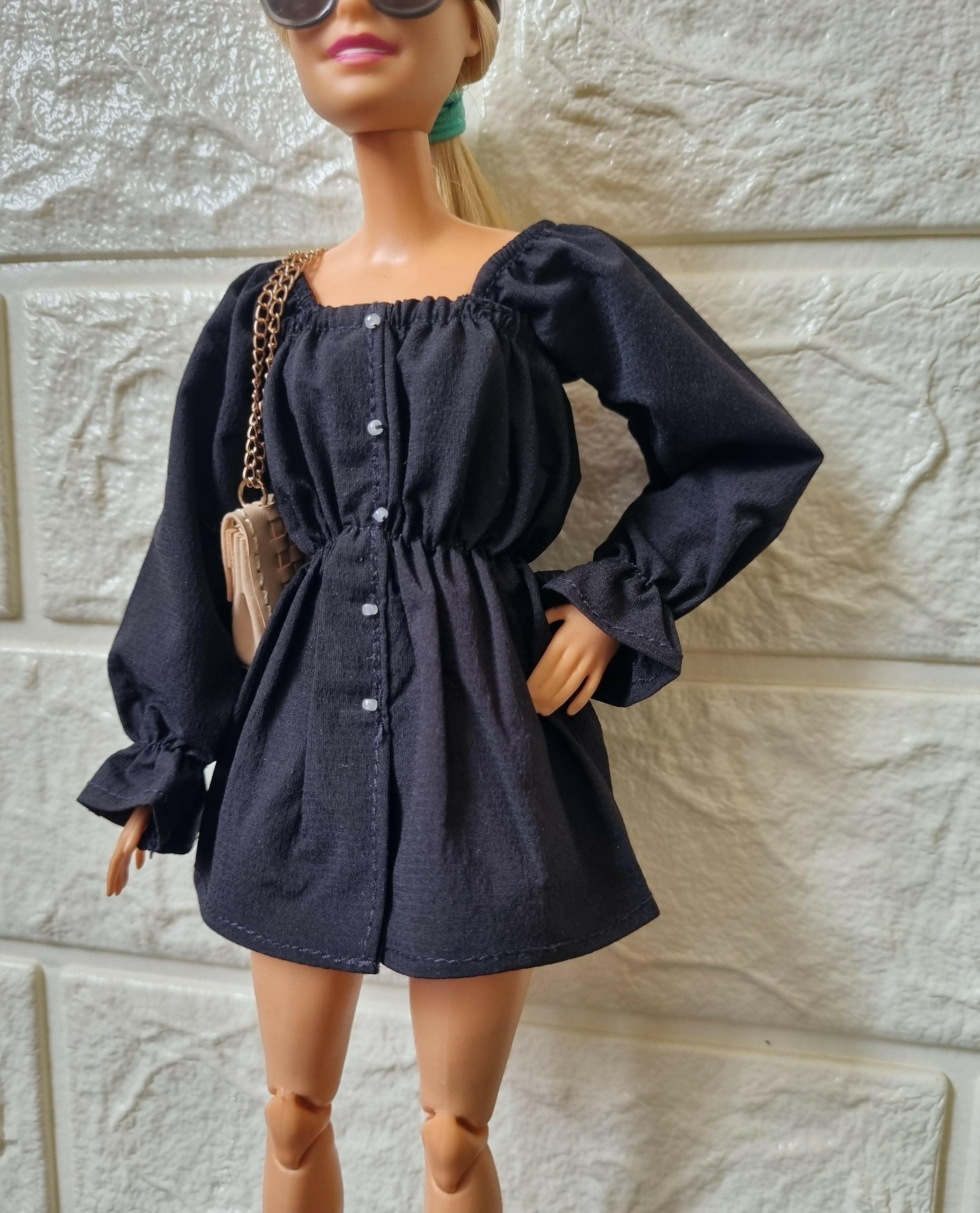 Black dress for Barbie