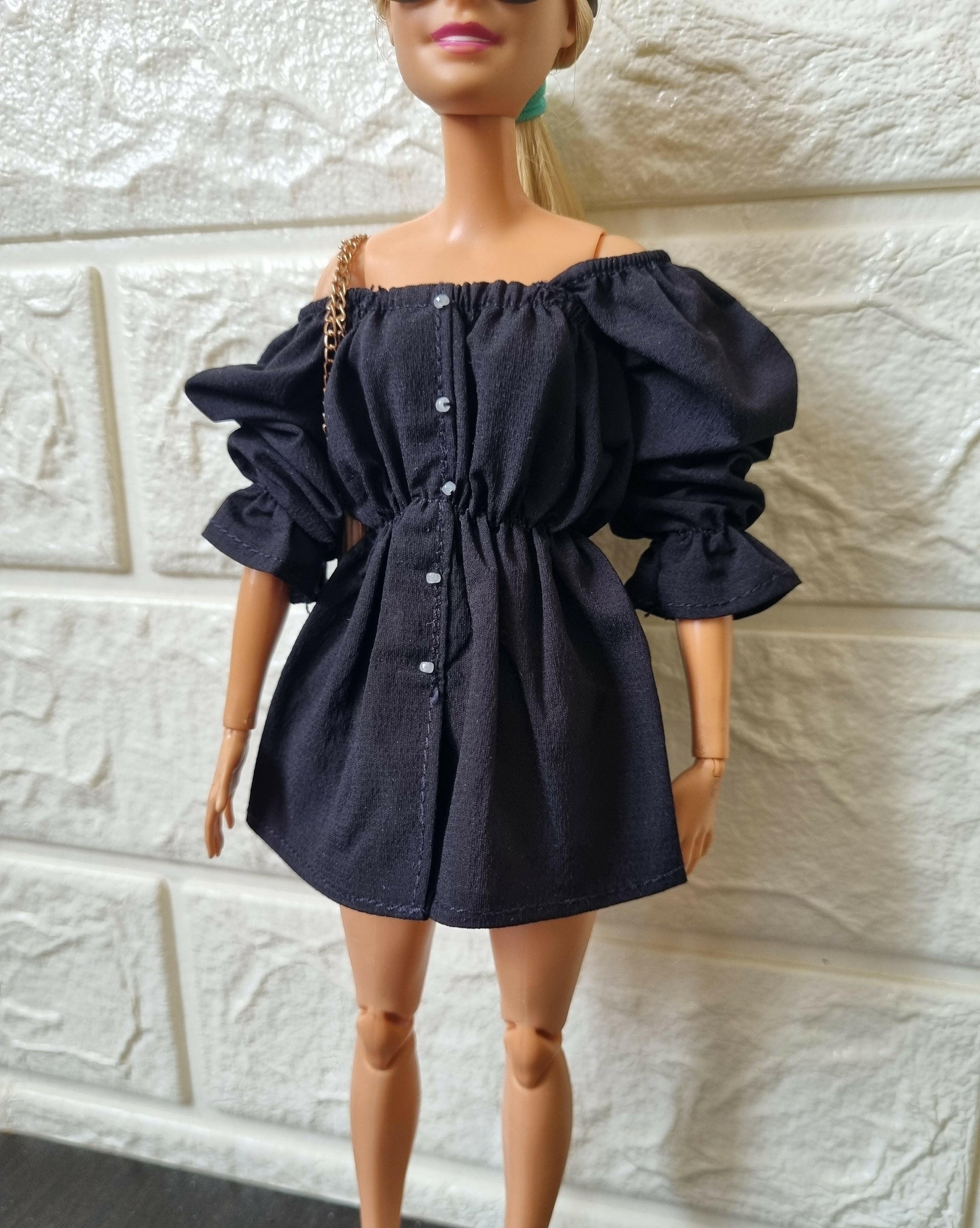 Black dress for Barbie
