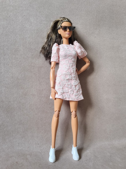 Pink dress for barbie , 11.5' doll.