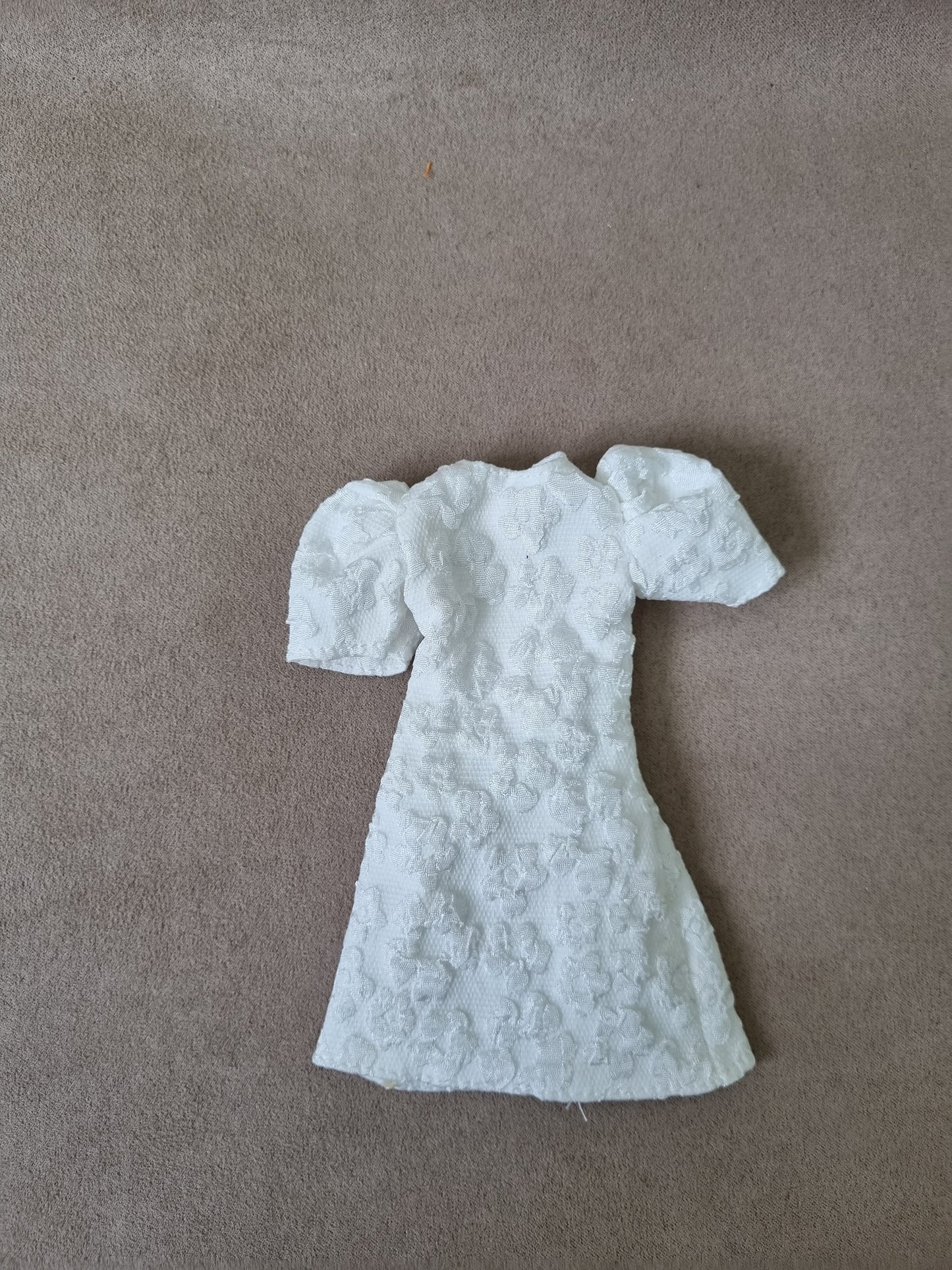 White dress for barbie , 11.5' doll.