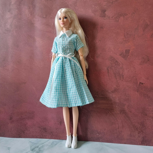 barbie wear blue dress