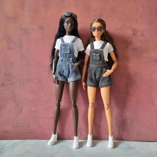 Short Jean Collections handmade for barbie , 11.5" doll , 1/6 doll clothes.
