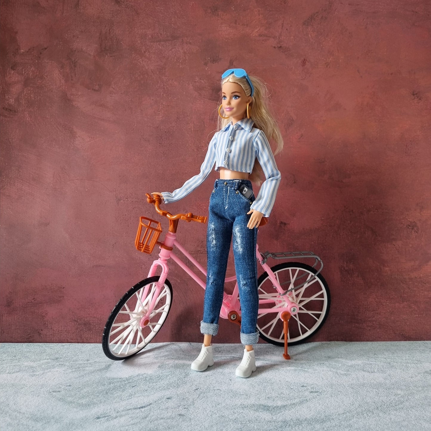 barbie with jean and crotop