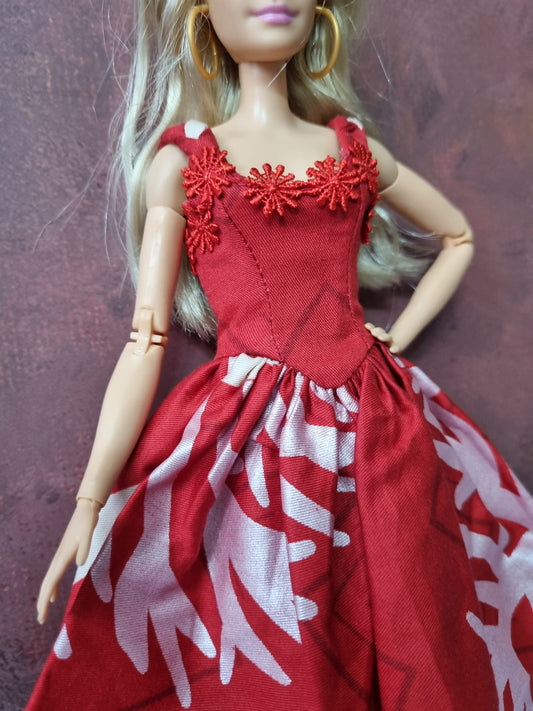 Red dress for Barbie.