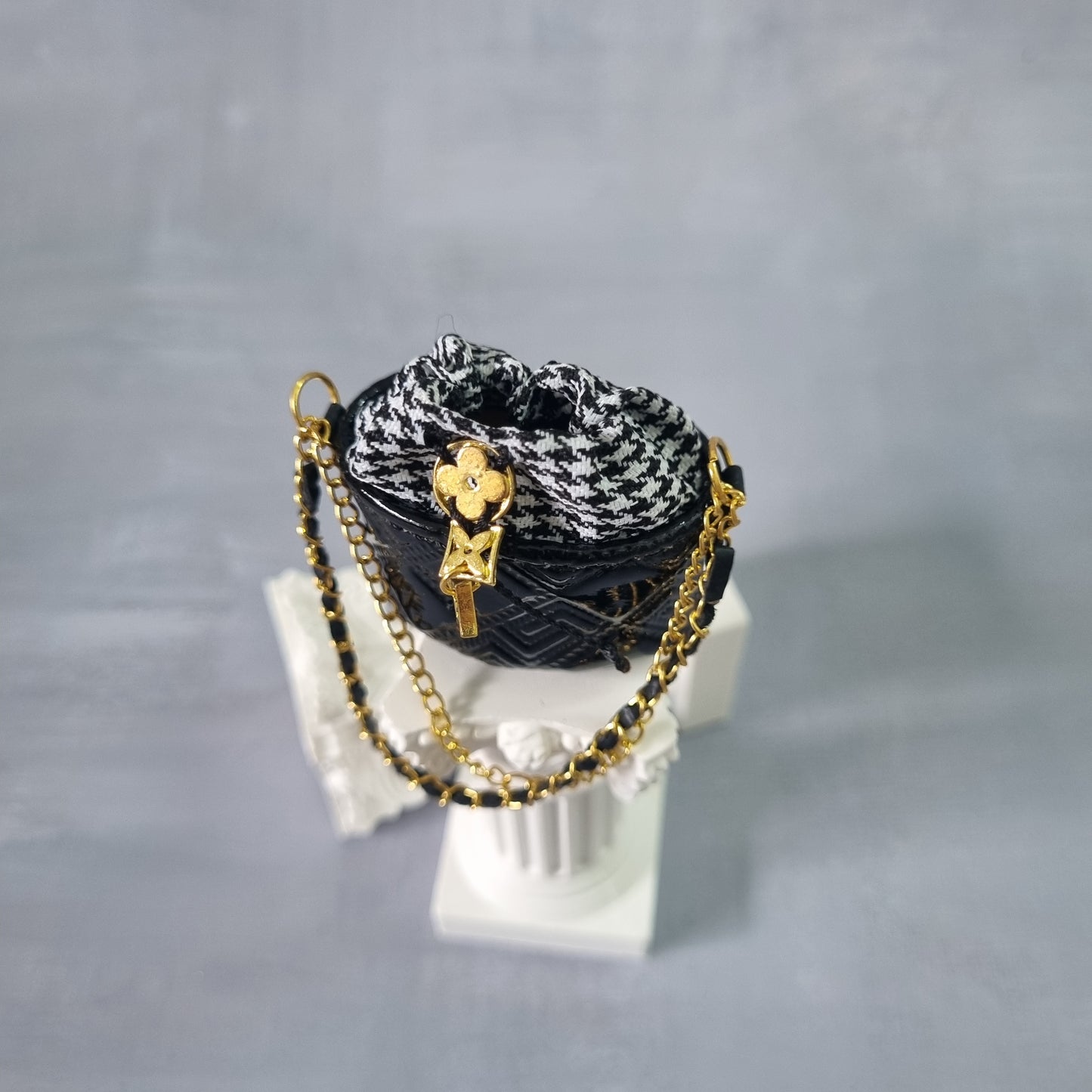 Black handbag For Barbie, Blythe , 1/6 Bjd doll