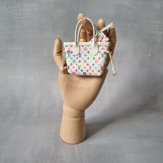 White Handbag and Wallet For Barbie, Blythe , 1/6 Bjd doll with logo