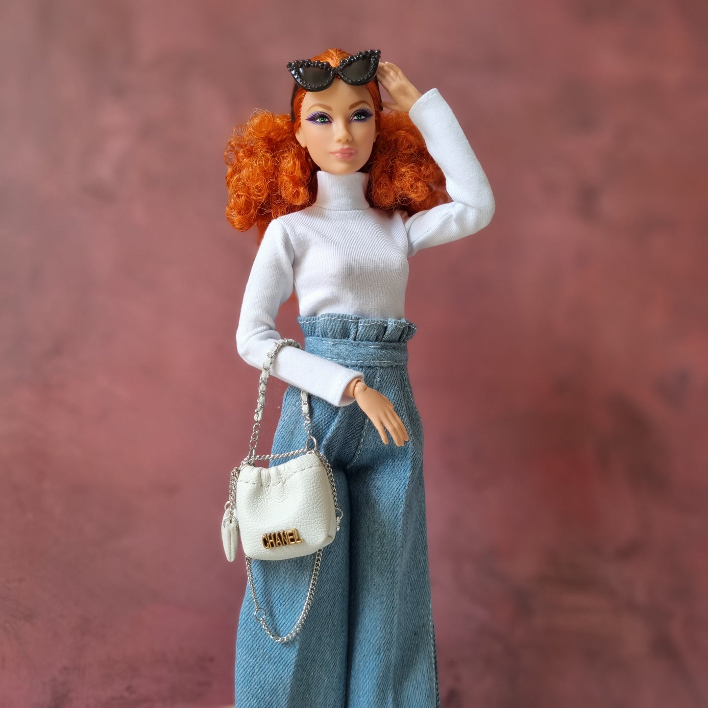 Handbag and Wallet For Barbie, Blythe , 1/6 Bjd doll with logo