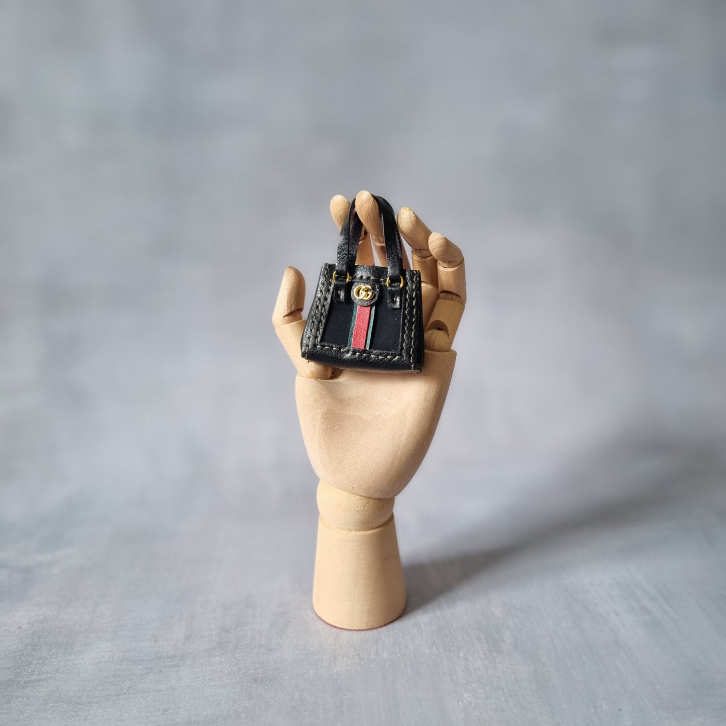 Black Handbag and dress for barbie, 1:6 doll