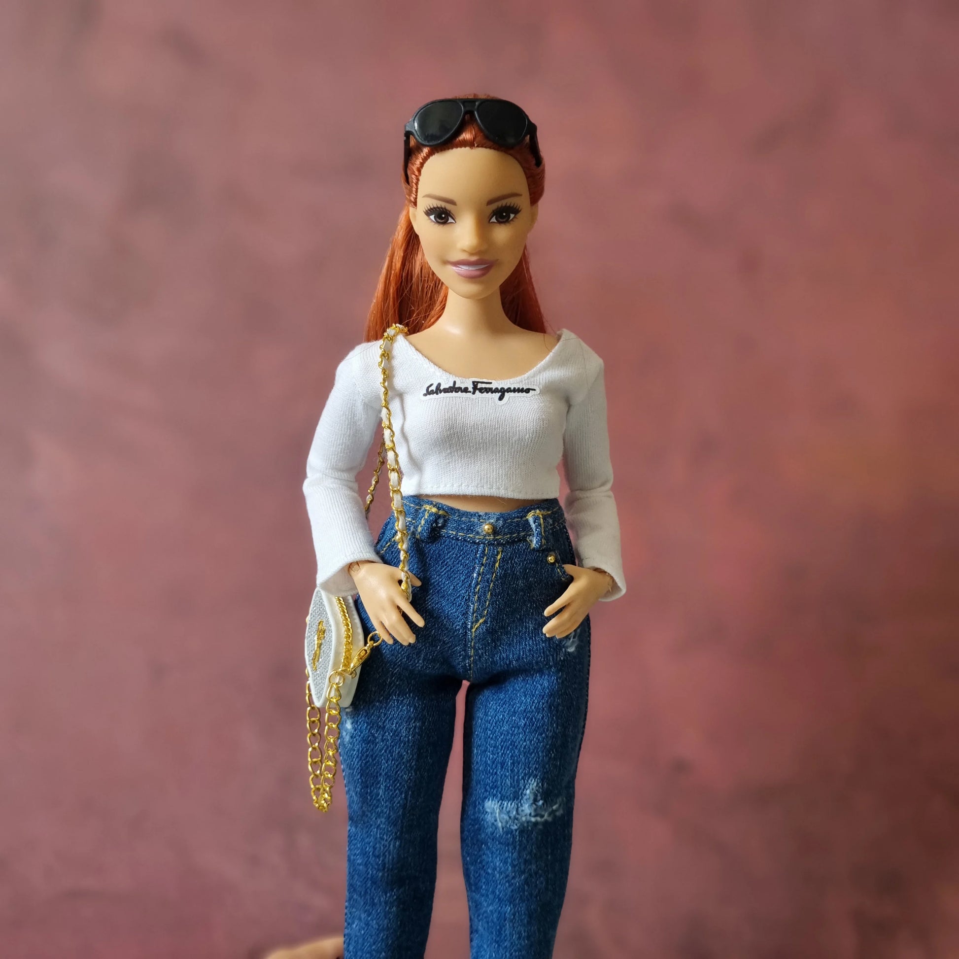 Top and  jeans for Barbie