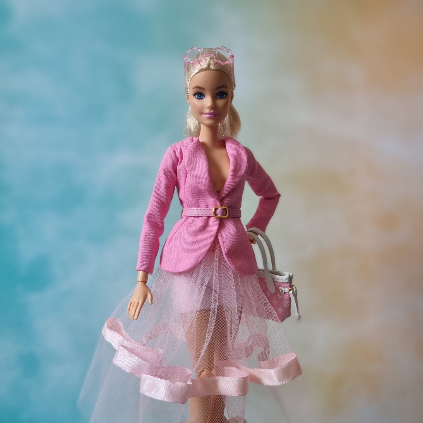 Blazer , Skirt , Jean handmade for Barbie doll