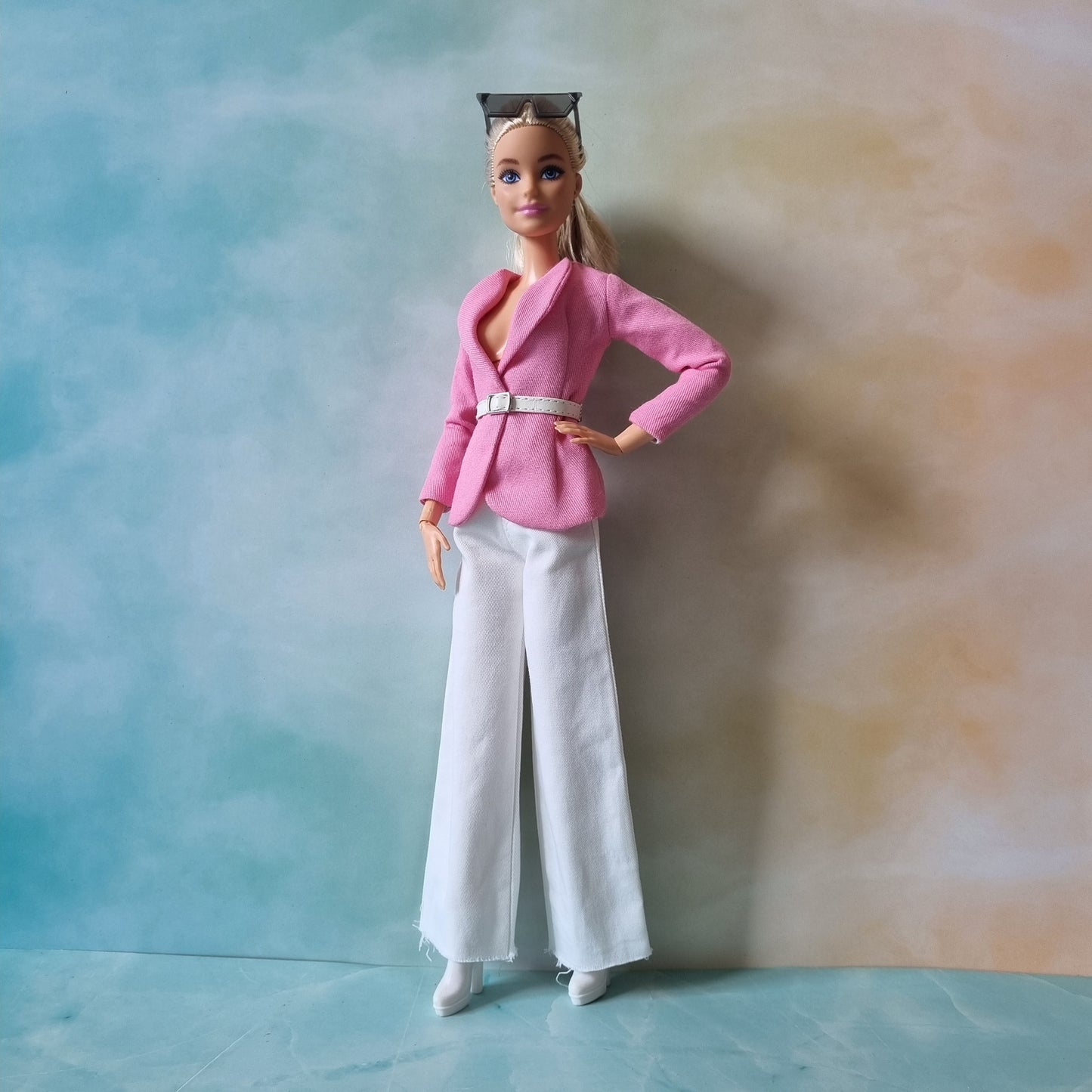 Blazer , Skirt , Jean handmade for Barbie doll