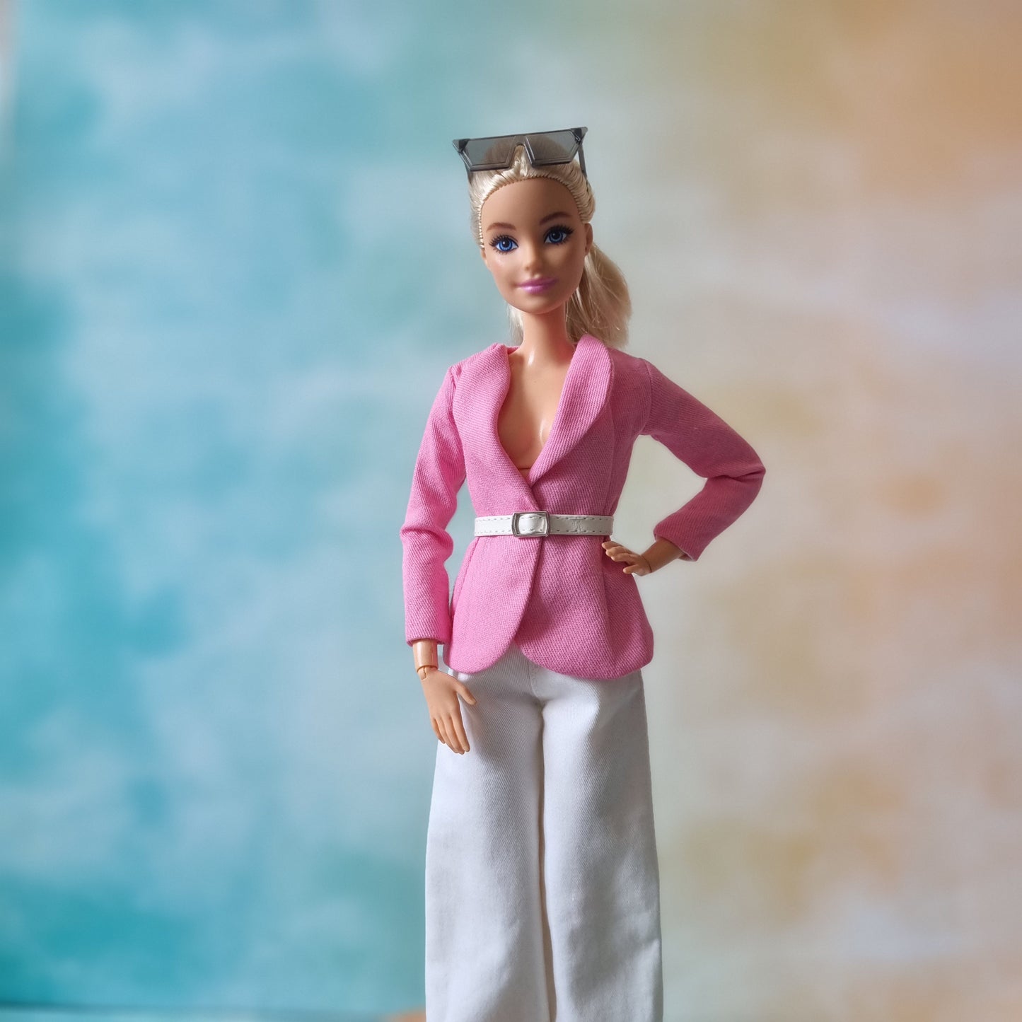 Blazer , Skirt , Jean handmade for Barbie doll