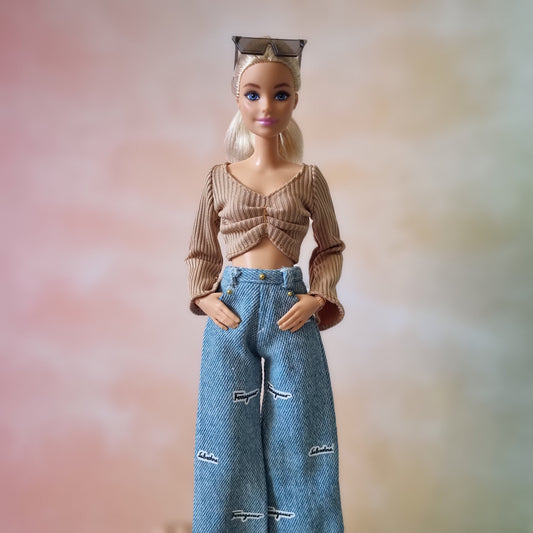 Clothes , Jean for Barbie doll