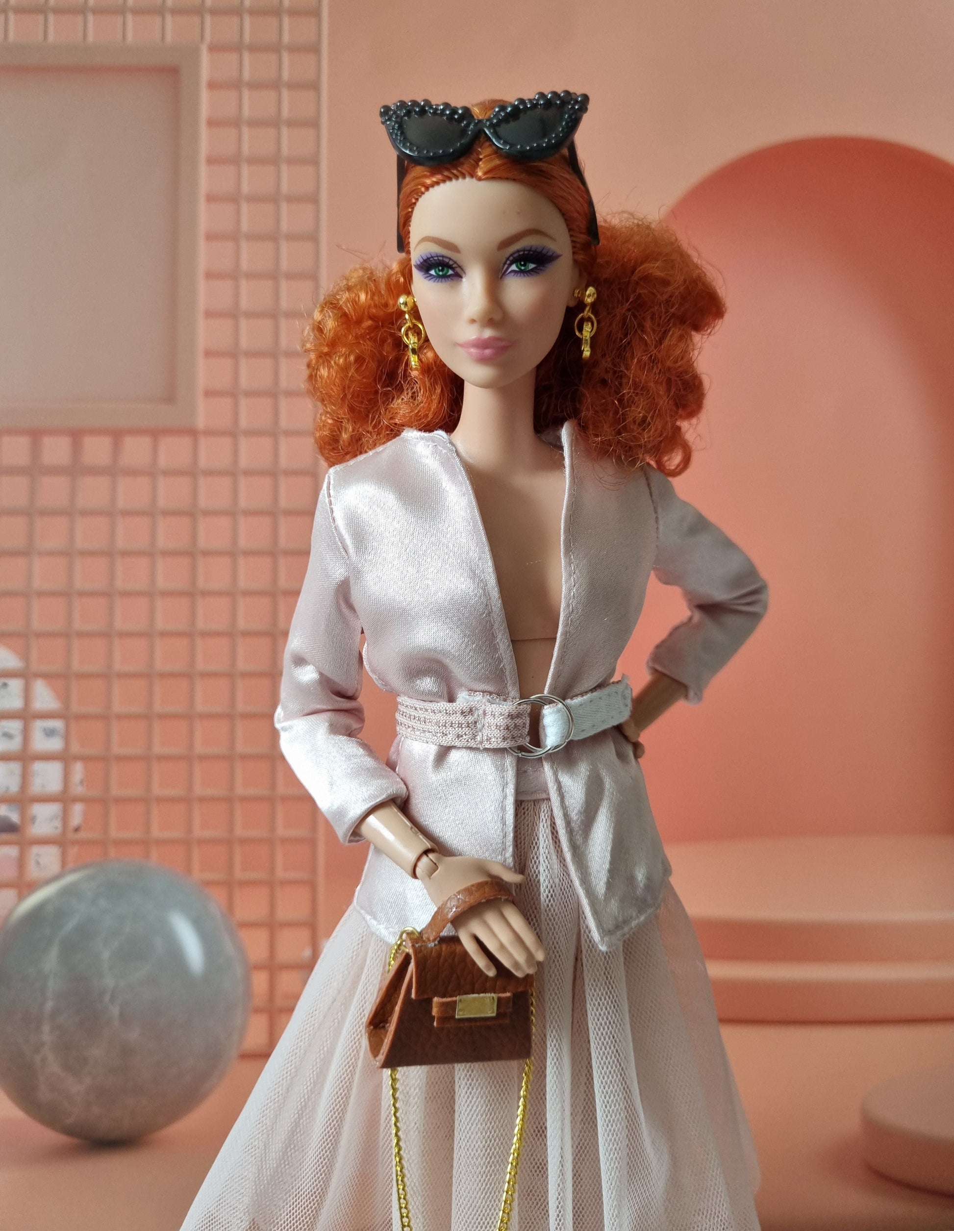 barbie with blazer and skirt