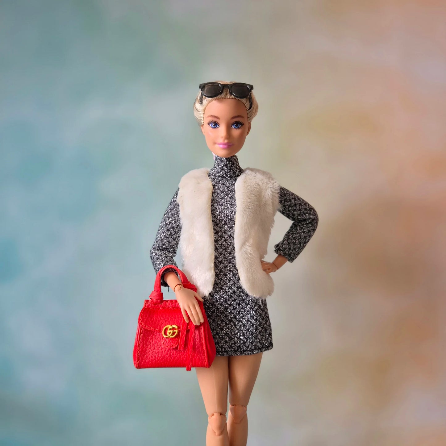 Dress and coat for barbie, 11.5' doll