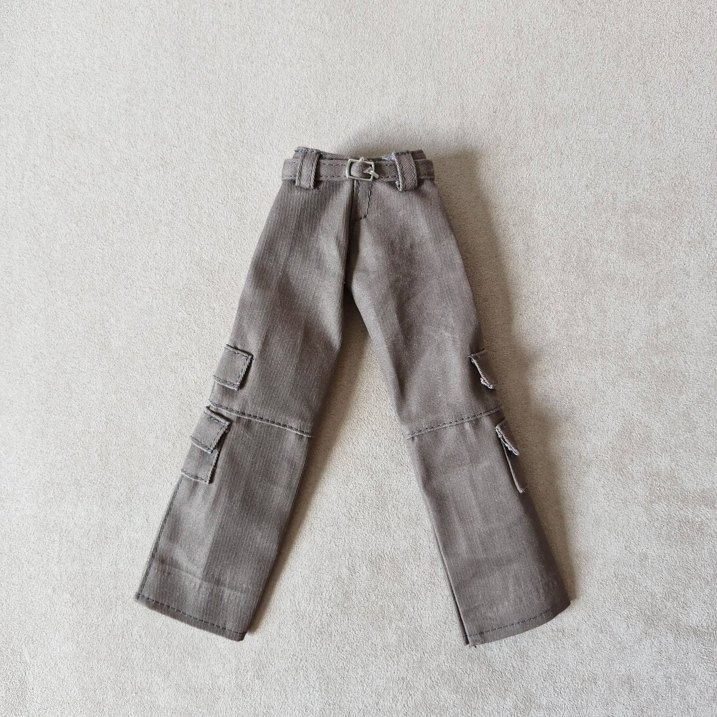 Black top and khaki pants for Barbie doll