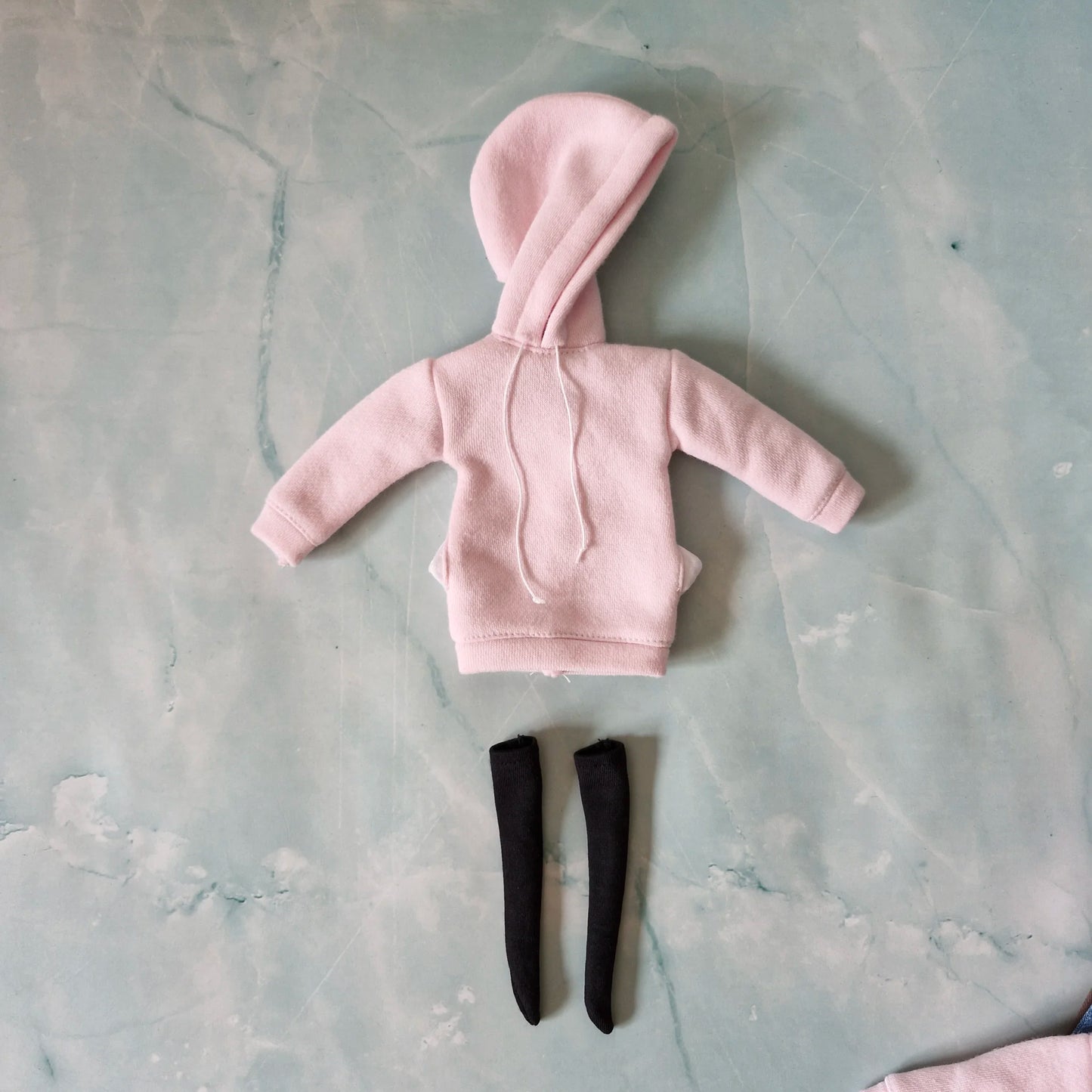 Hoodie dress and pink tracksuit for Barbie doll