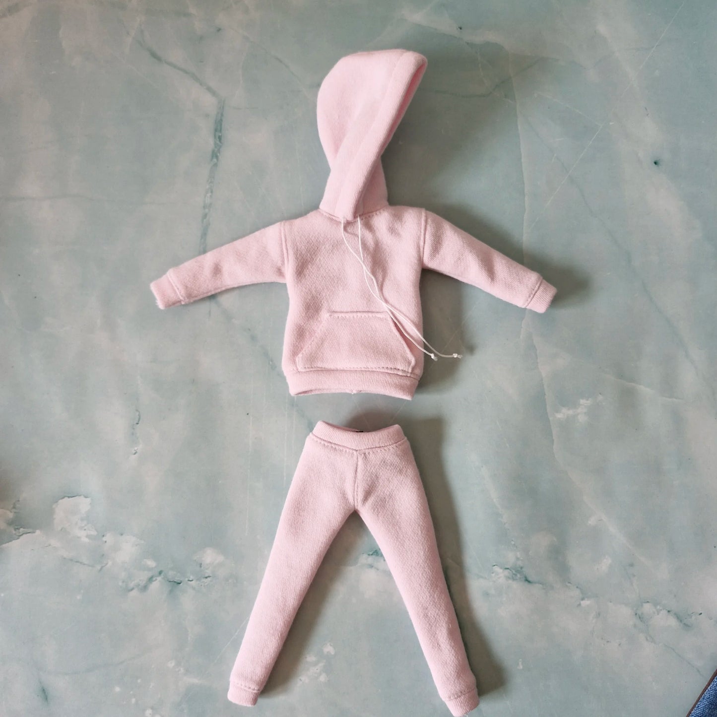 Hoodie dress and pink tracksuit for Barbie doll