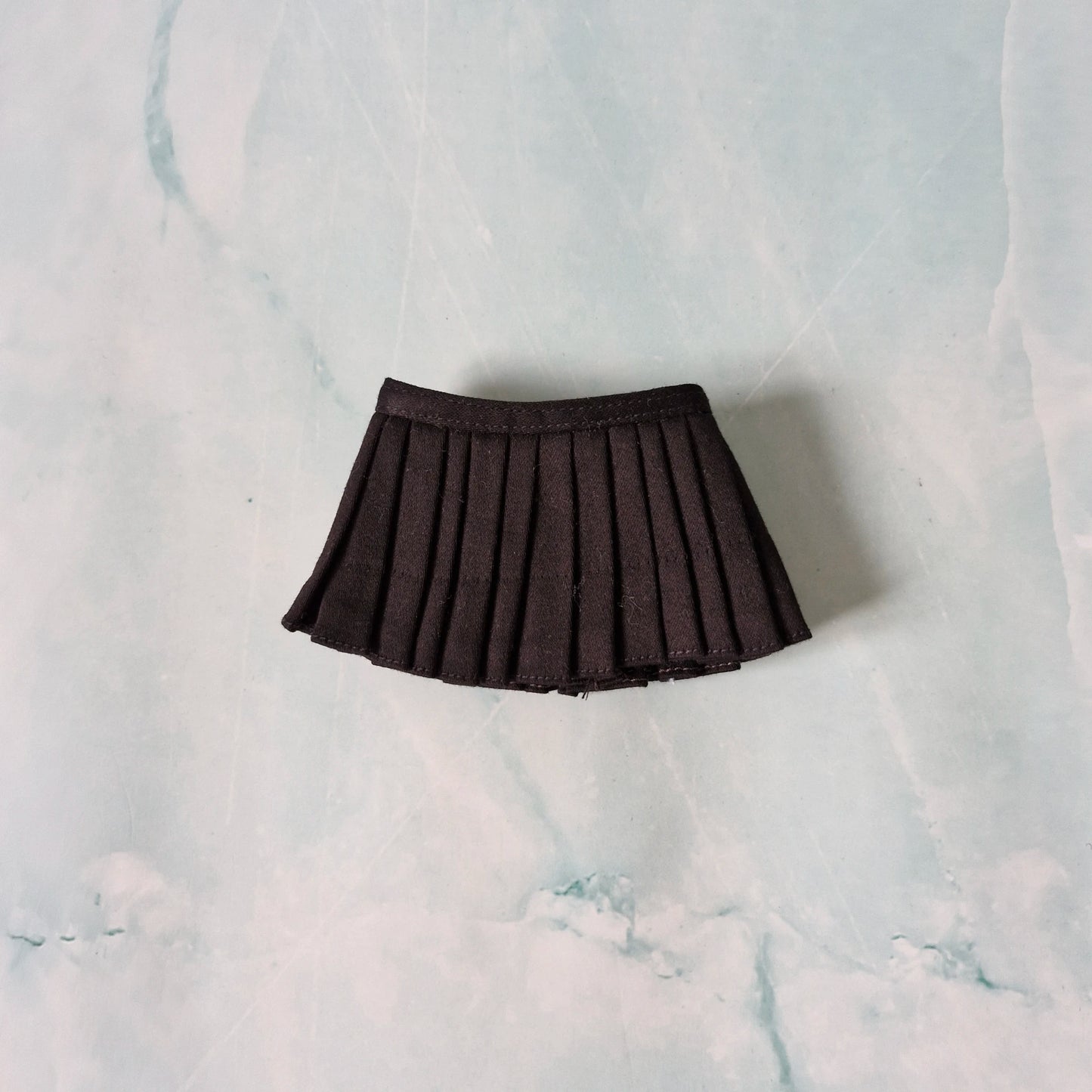 Pink Puff Sleeve Crop Top & Black Pleated Skirt for Curvy Barbie