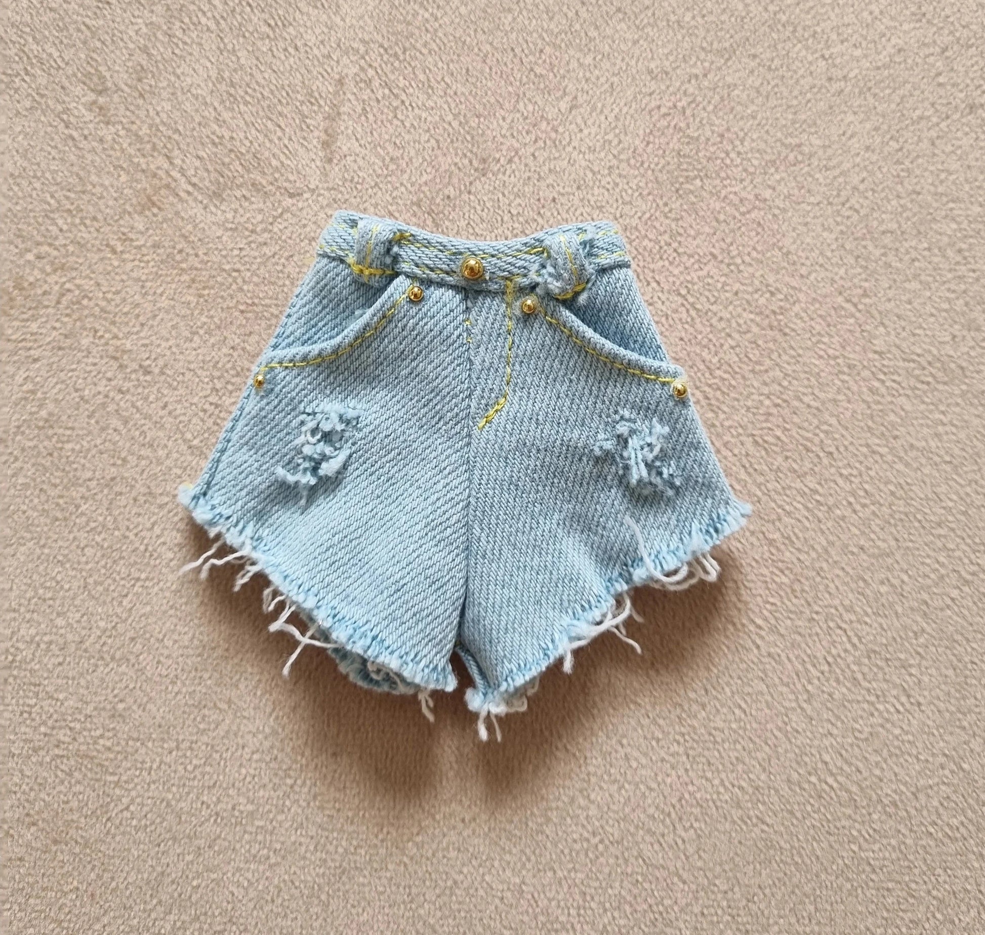 Short Jean Collections handmade for barbie , 11.5" doll , 1/6 doll clothes.