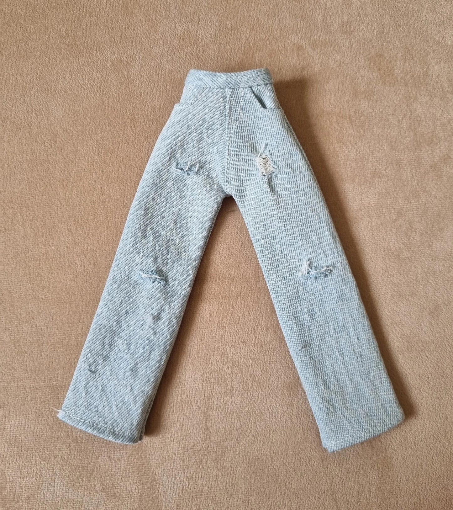 Jean + short for barbie , 11.5" doll , 1/6 doll clothes.