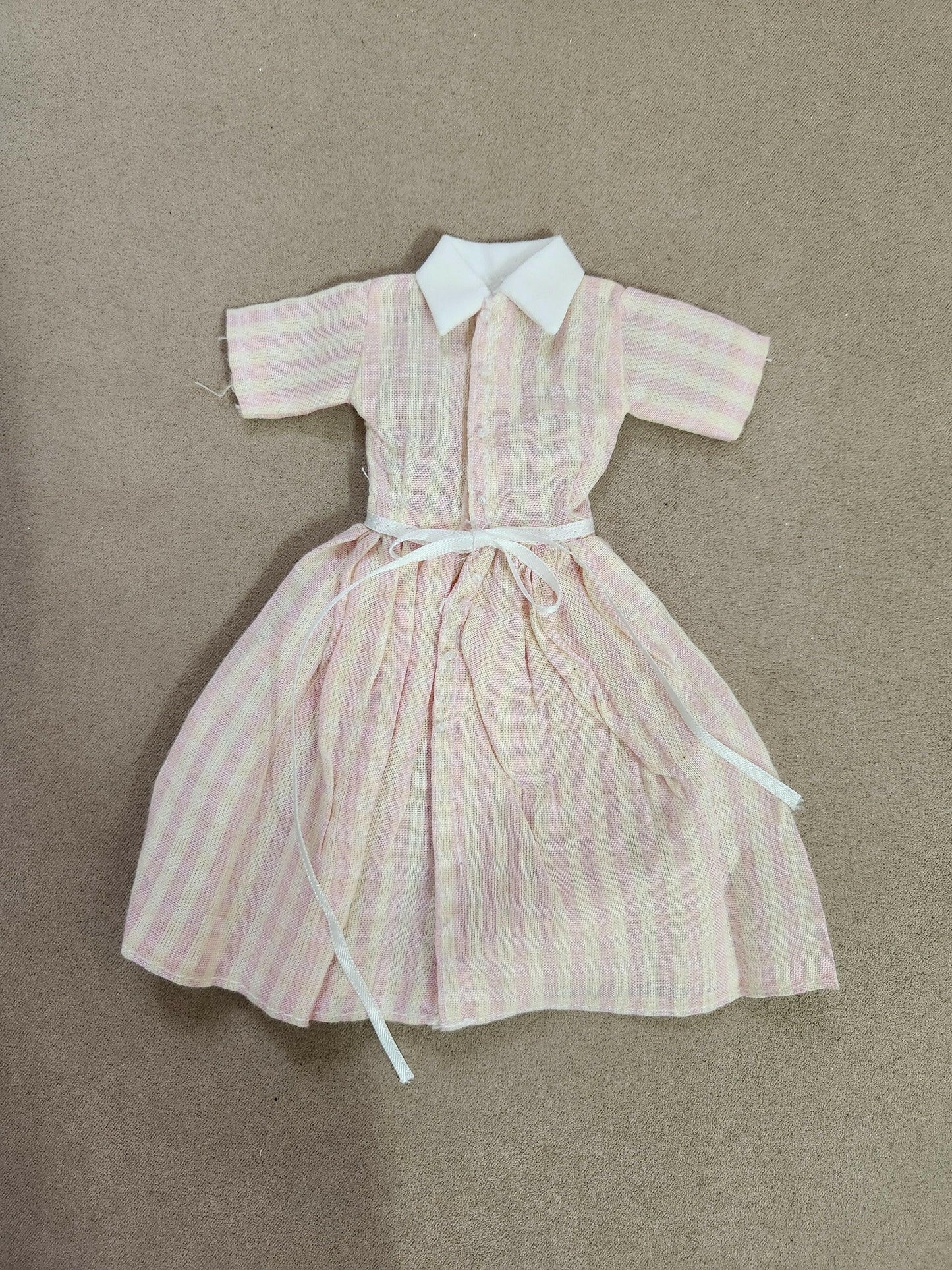 pink striped design dress