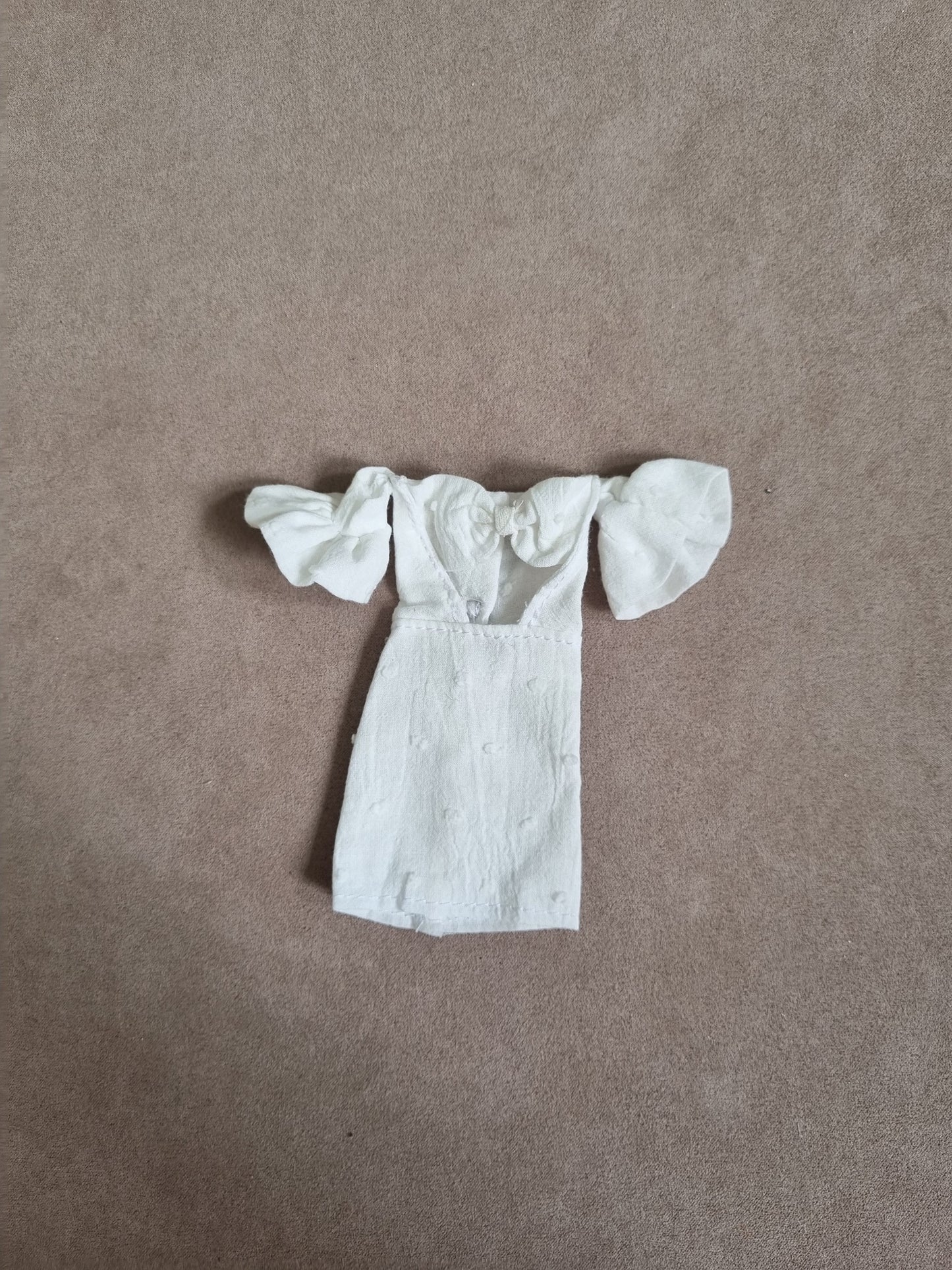 White dress for barbie , 11.5' doll.