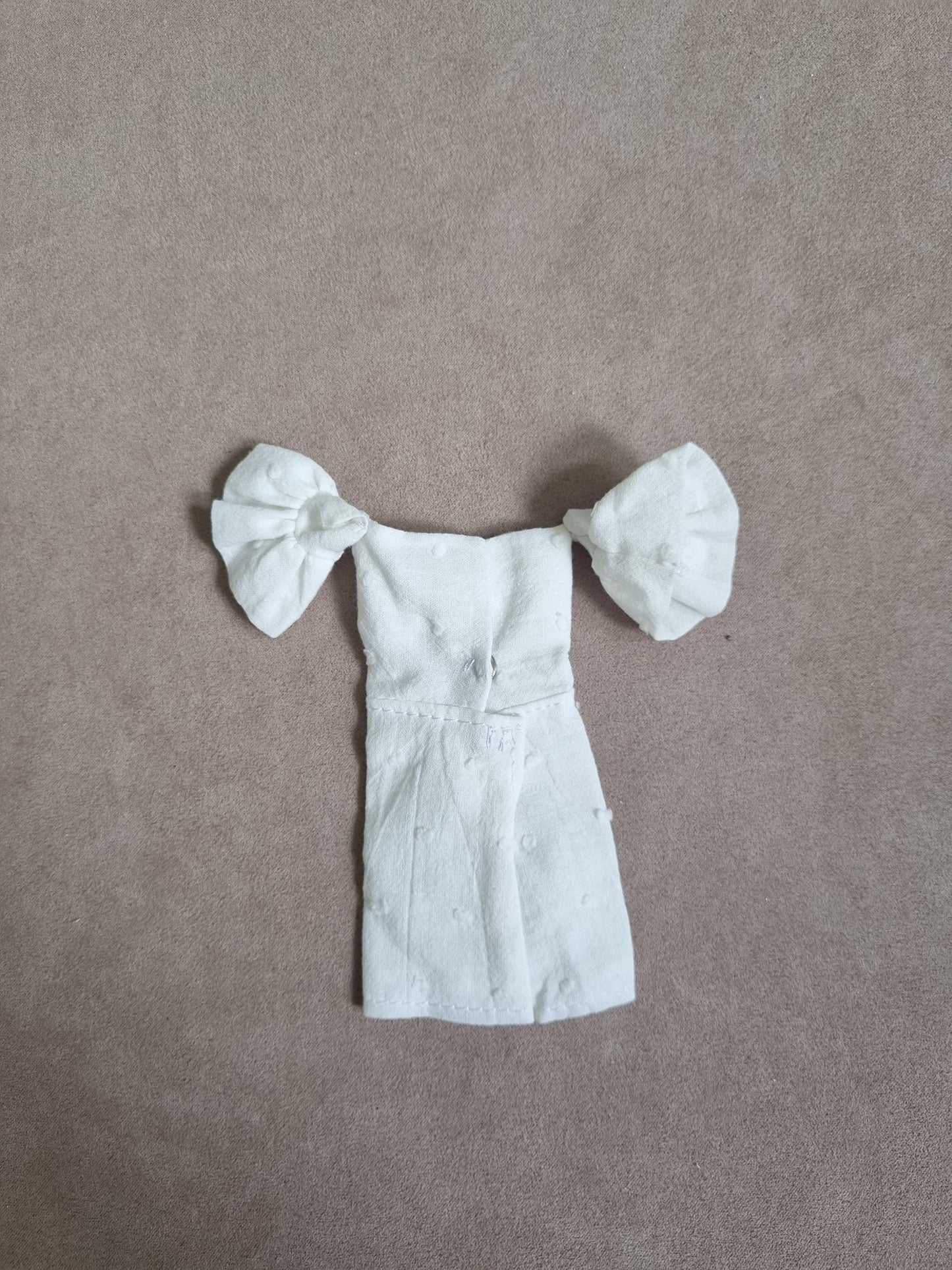 White dress for barbie , 11.5' doll.