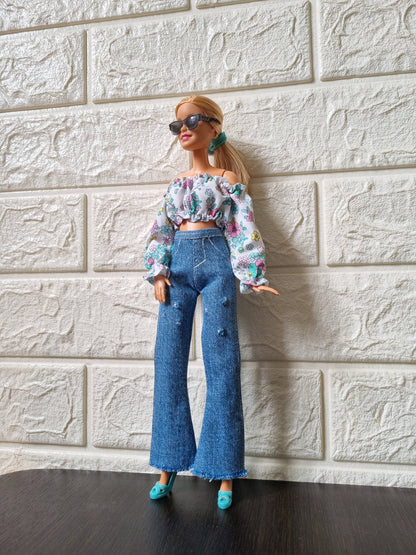 Jean and Shirt for barbie