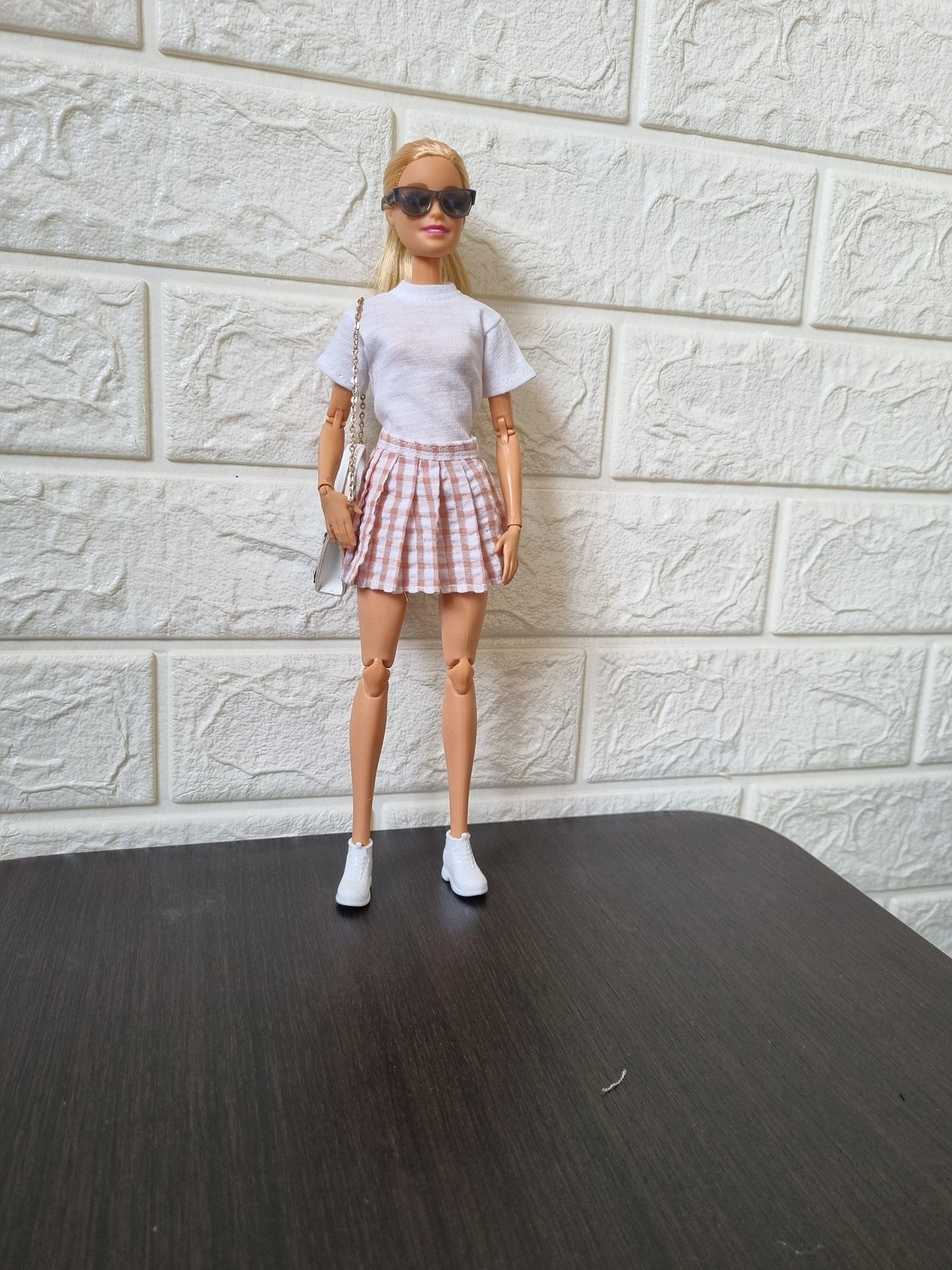 White shirt and Skirt for Barbie