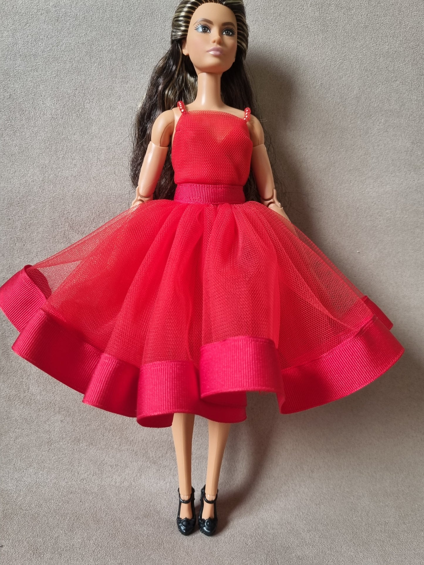 Red princess dress for Barbie