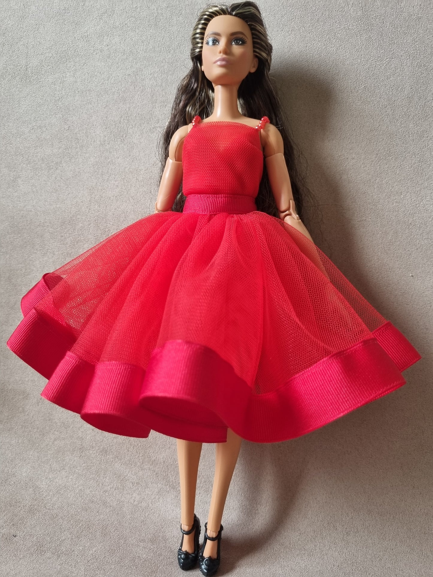 Red princess dress for Barbie