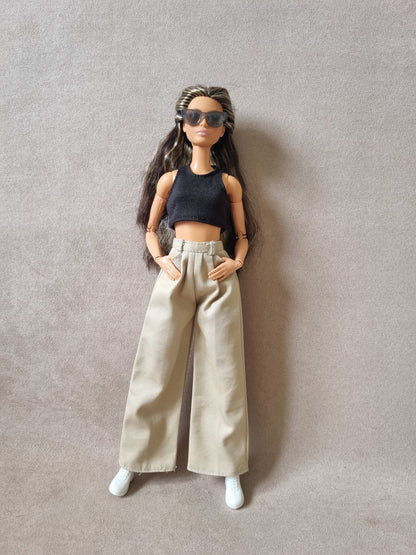 White shirt and Pants for Barbie doll