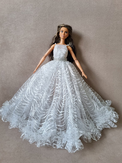 White princess dress for Barbie