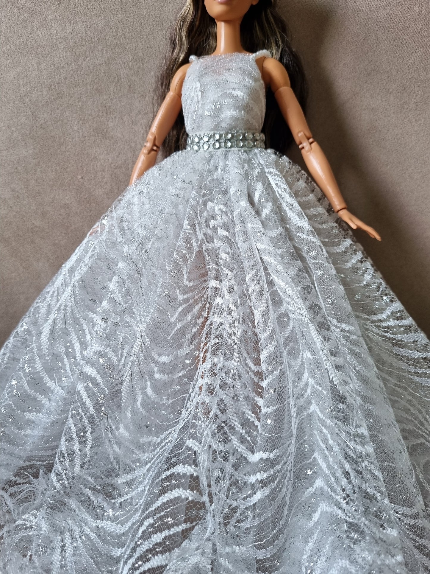 White princess dress for Barbie