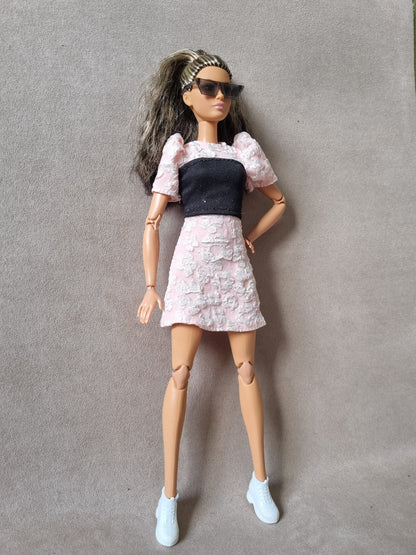 Pink dress for barbie , 11.5' doll