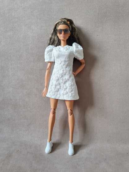 White dress for barbie , 11.5' doll