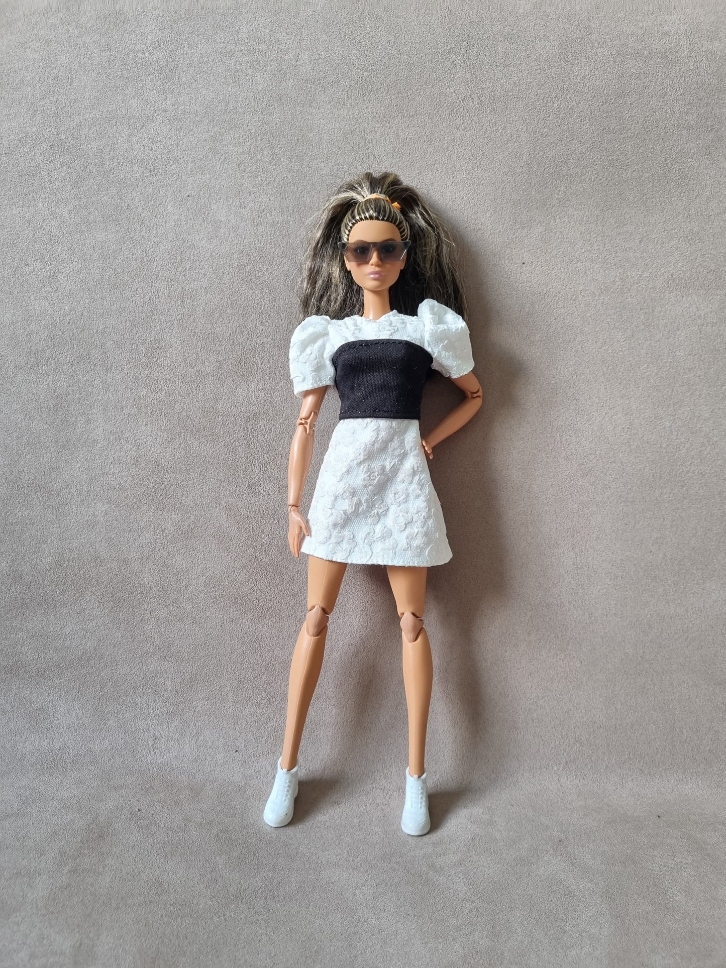 White dress for barbie , 11.5' doll