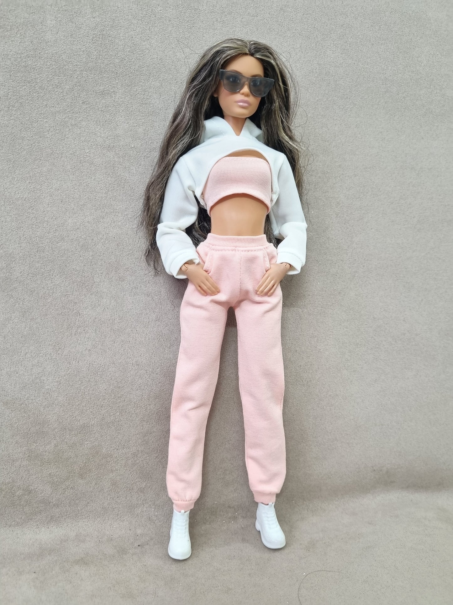 PINK - 11.5'' doll sport costume , handmade fashion doll clothes