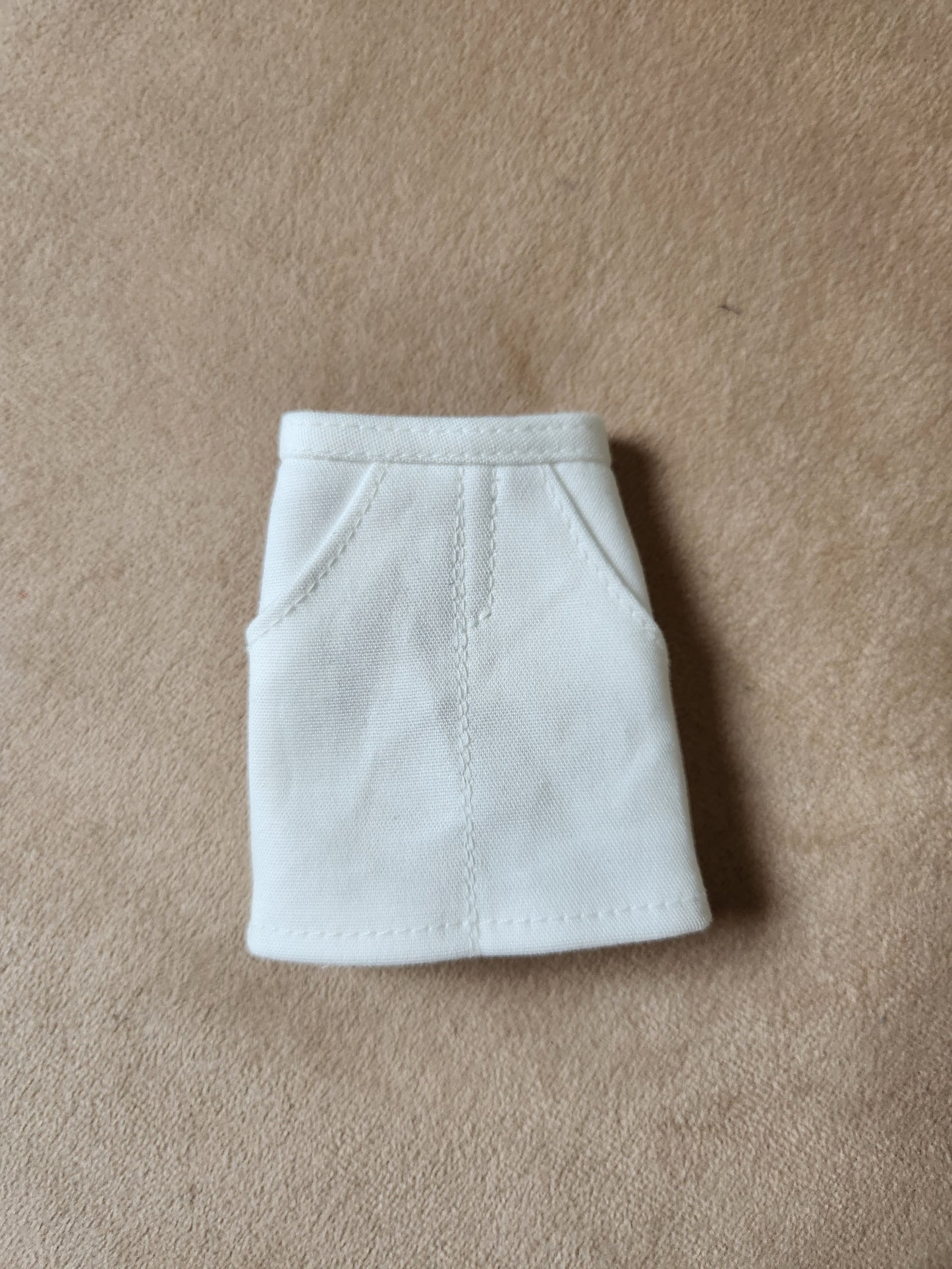 White short, skirt , pant  for barbie, 11.5' doll , White Collection clothes