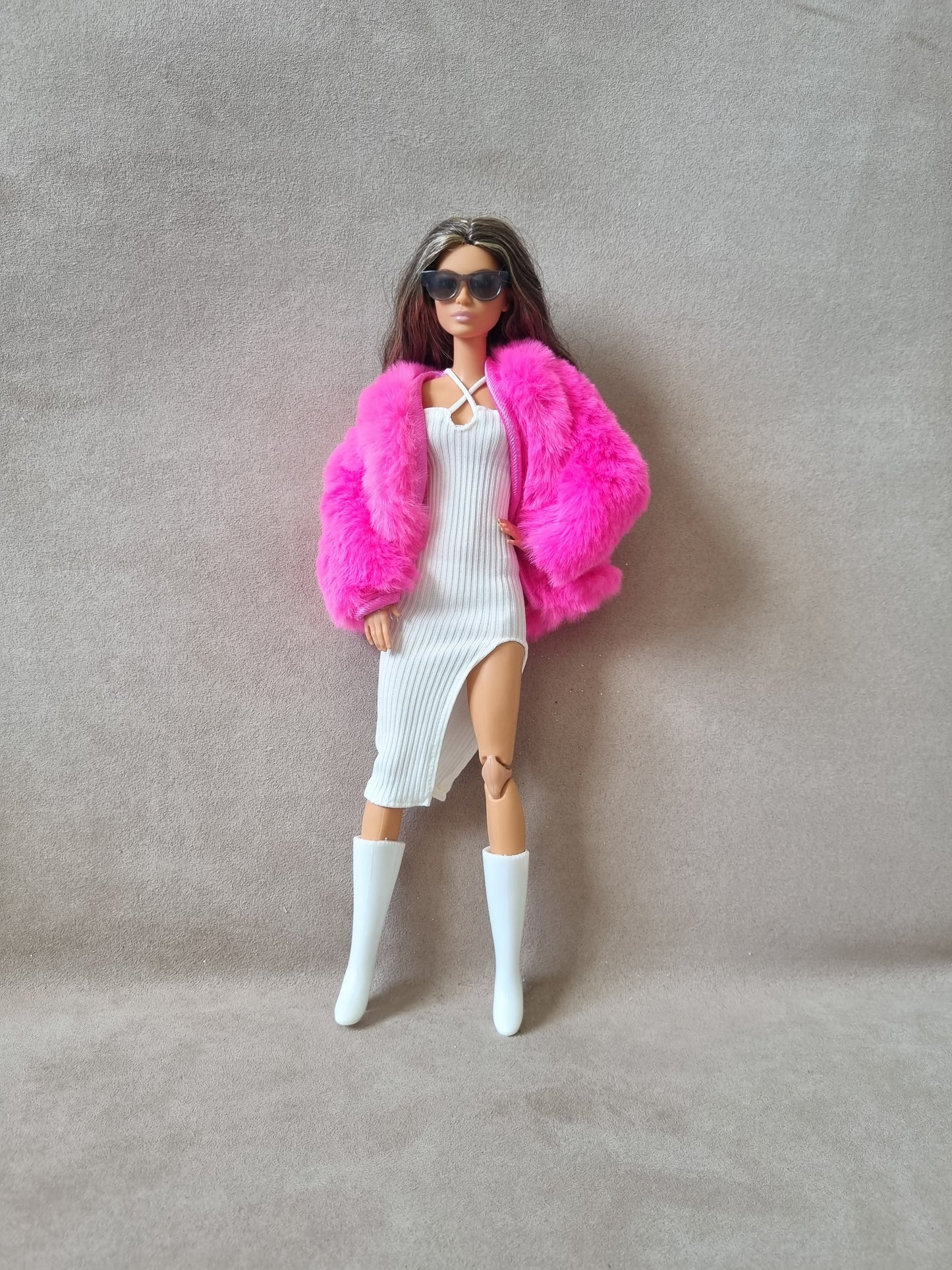 White dress and jacket for Barbie