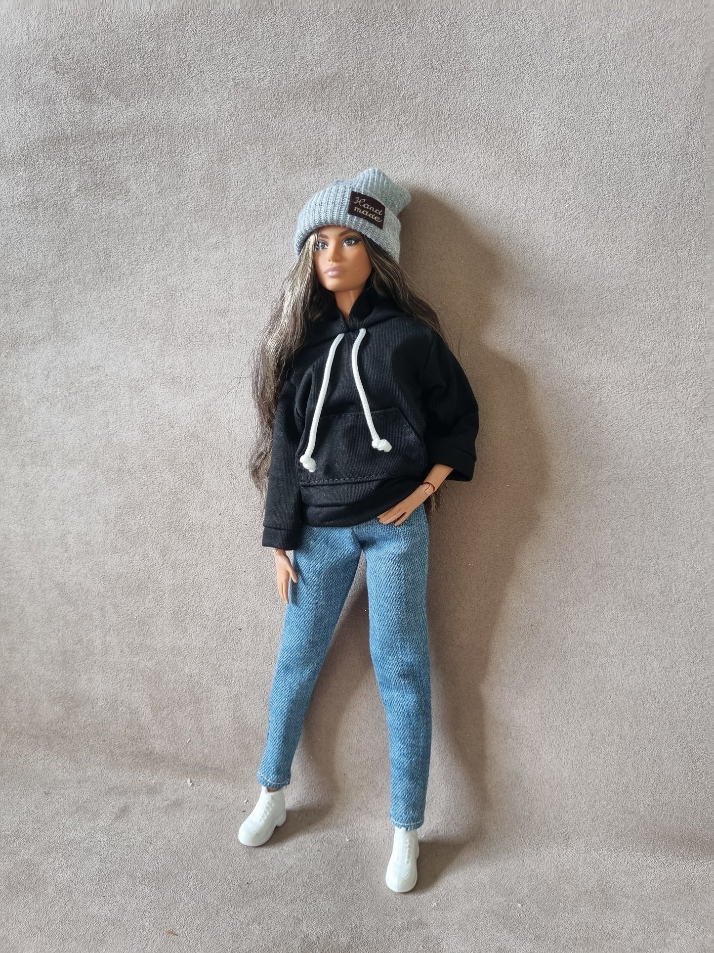 Black Hoodie and jean for Barbie