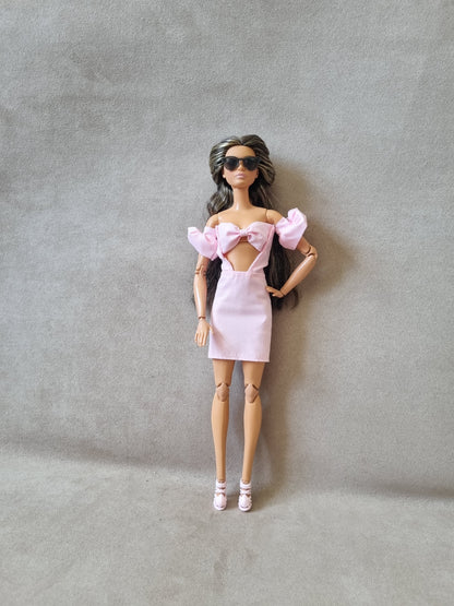 Pink dress for barbie , 11.5' doll