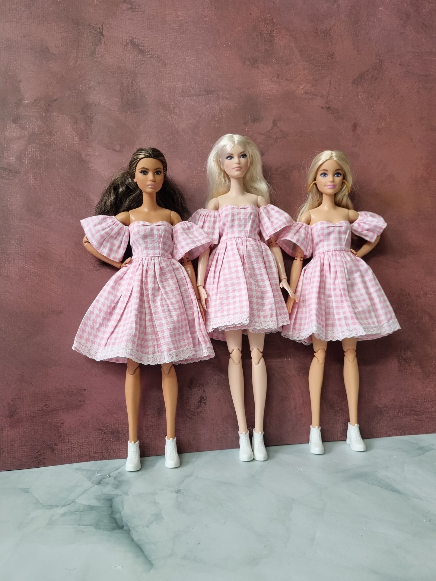 Pink dress for barbie , 11.5' doll