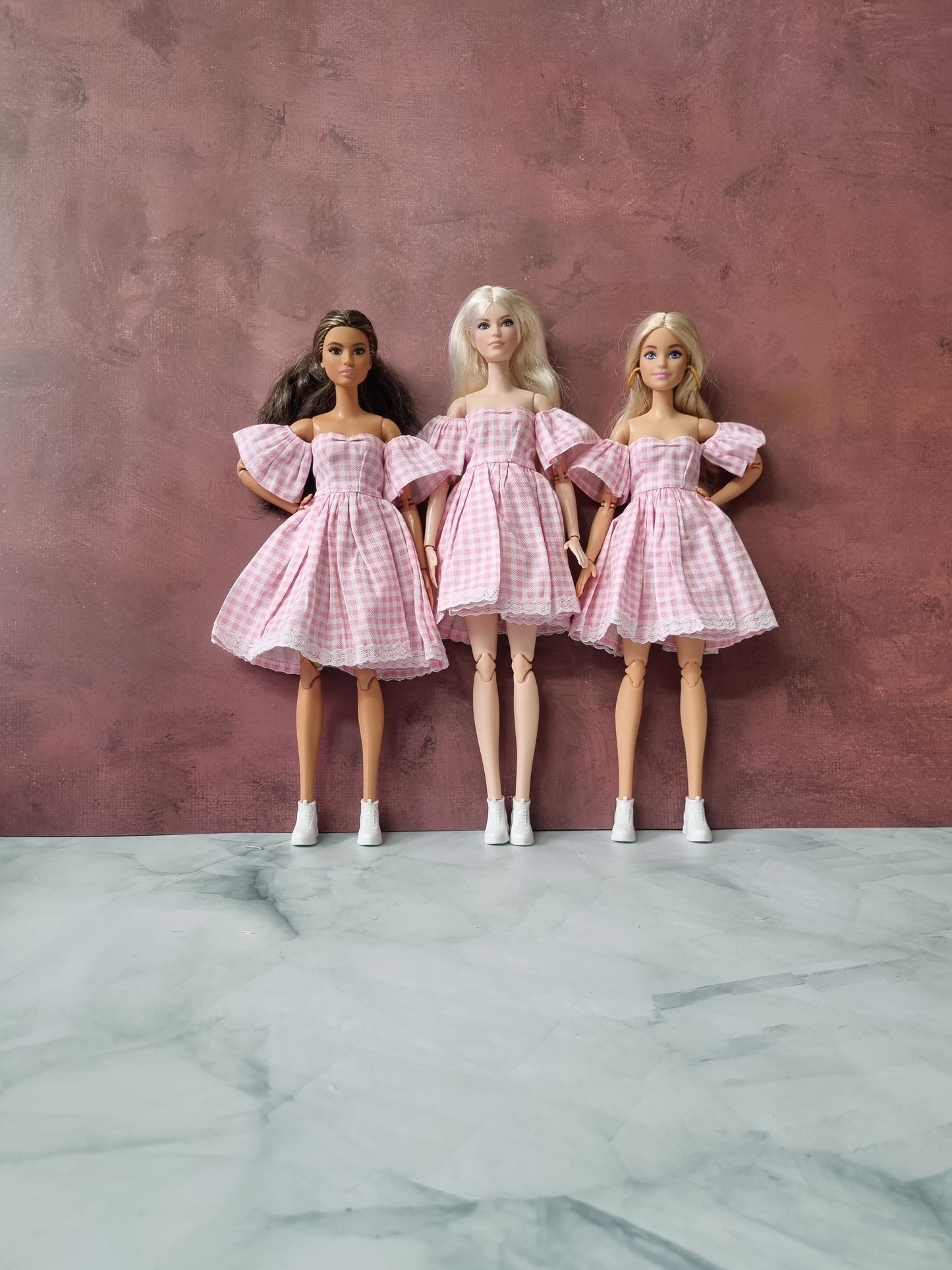 Pink dress for barbie , 11.5' doll