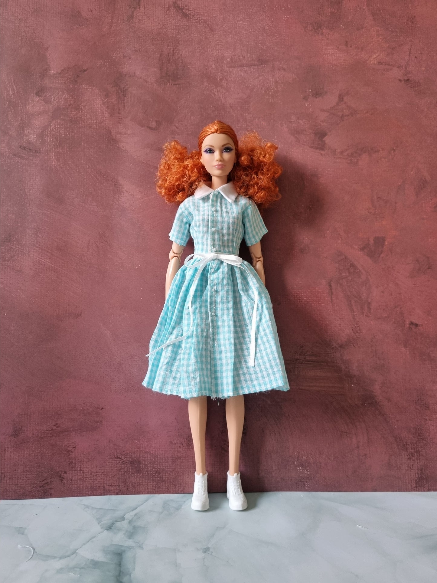 Dress vintage for barbie, 11.5' doll