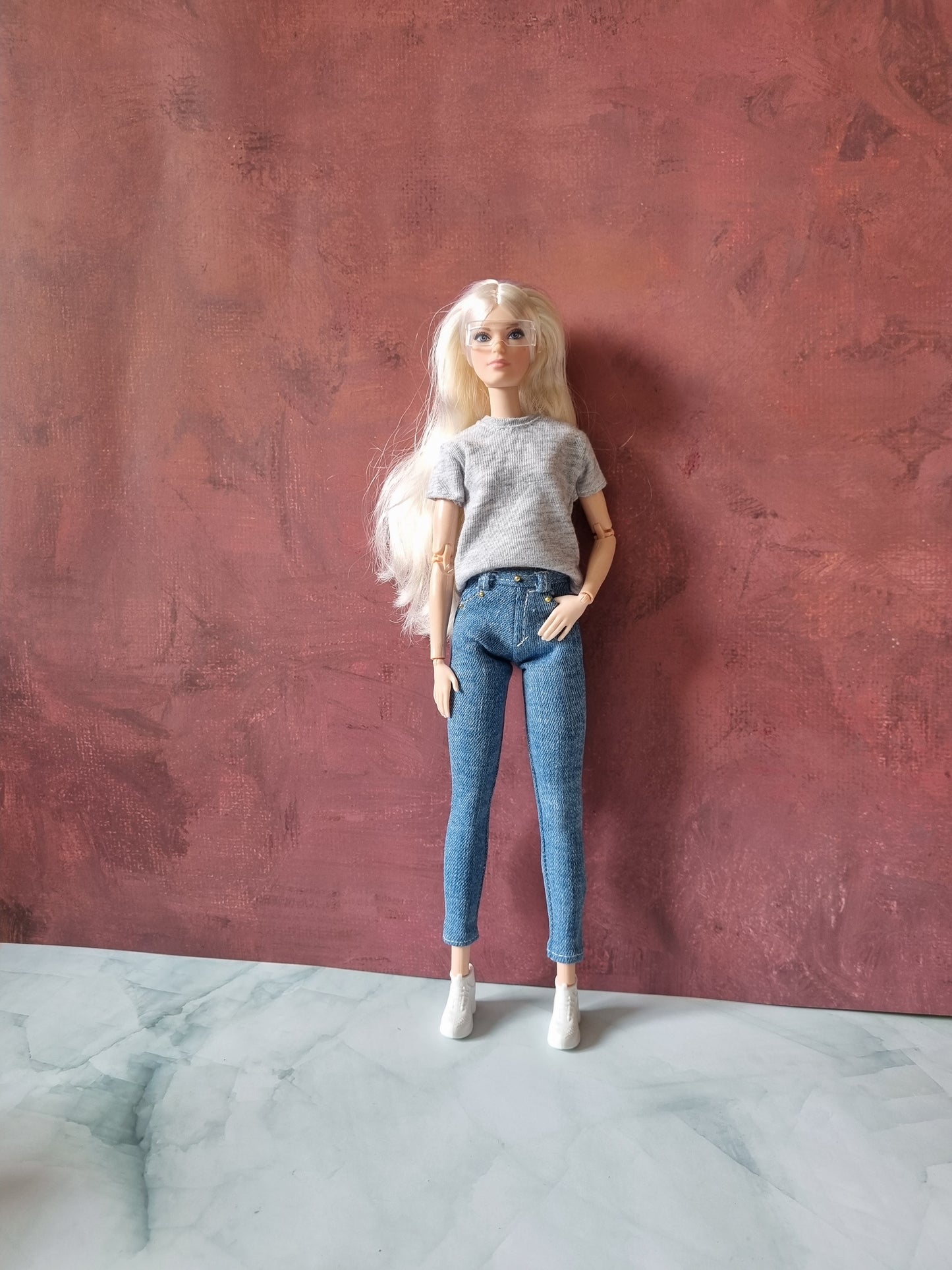 Jean Collections handmade for barbie , 11.5" doll clothes