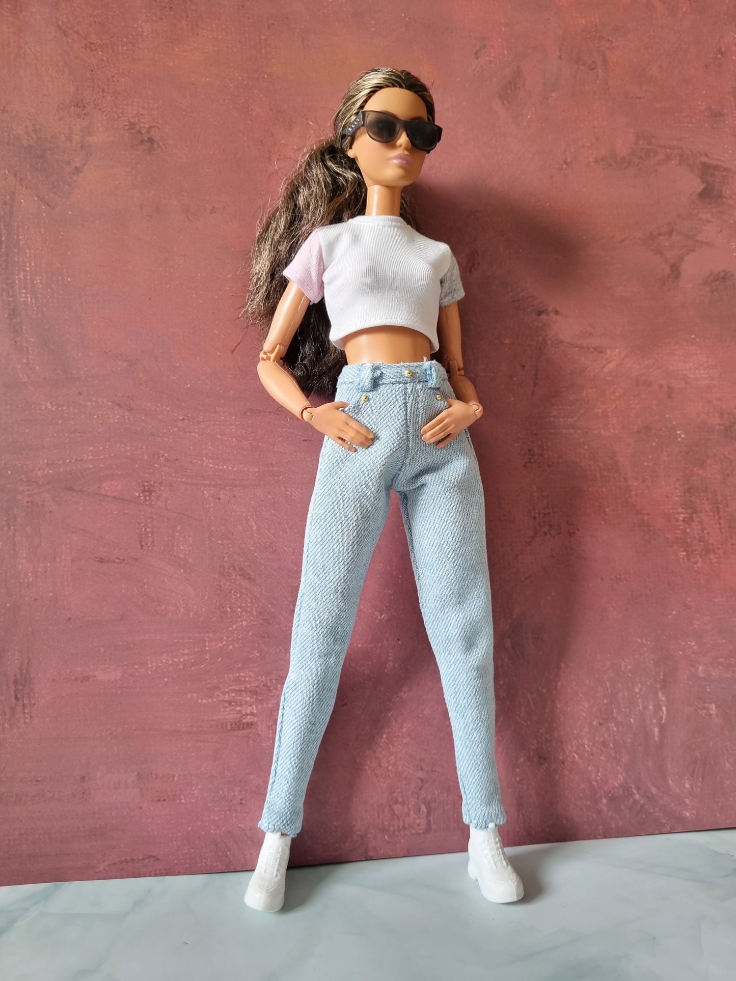 Jean Collections handmade for barbie , 11.5" doll clothes