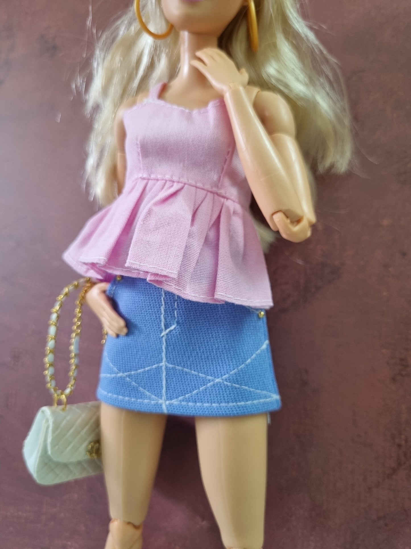 Handbag for barbie, 1:6 doll